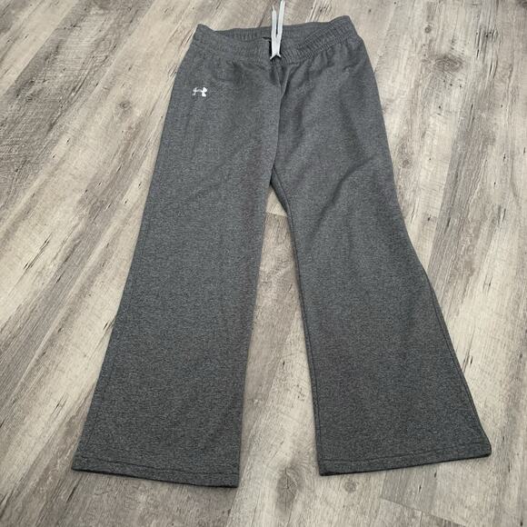 Under Armour Storm Pants Womens Small Semi-Fitted Gray Open Bottoms - Picture 1 of 7